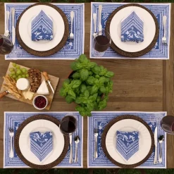 Blue Pomegranate Placemat | Set of 4