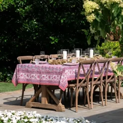 Bohemian Floral Dusty Rose Tablecloth