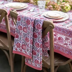 Bohemian Floral Dusty Rose Tea Towels