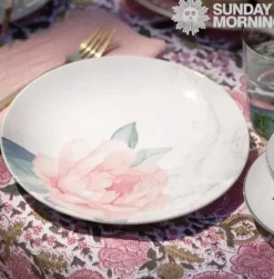 Bohemian Floral Moss & Mauve Tablecloth