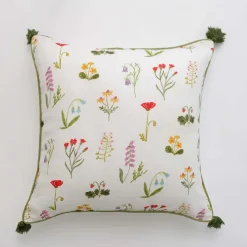 Botanical Garden Throw Pillow Cover