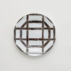 Brown Bamboo Melamine Appetizer Plate | Set of 6