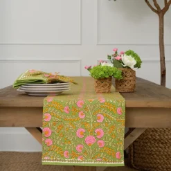 Cactus Flower Fern & Flamingo Table Runner