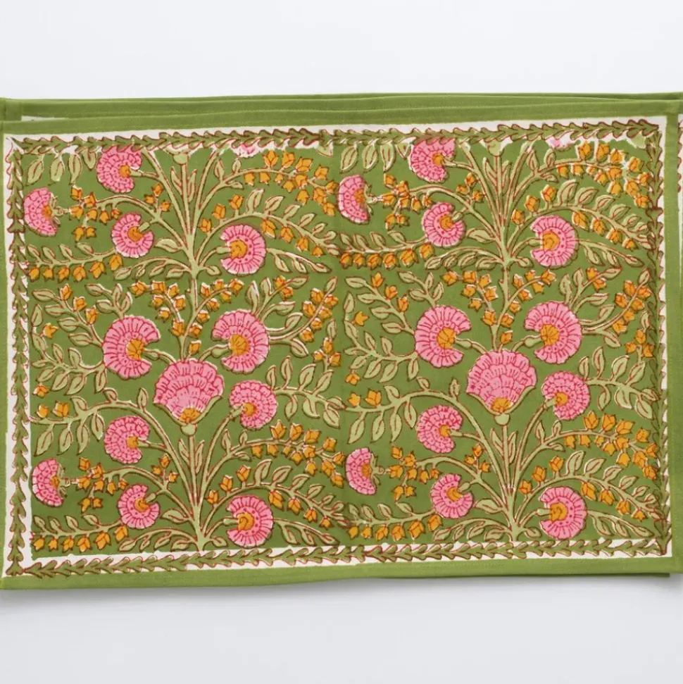 Cactus Flower Fern & Flamingo Placemat | Set of 4
