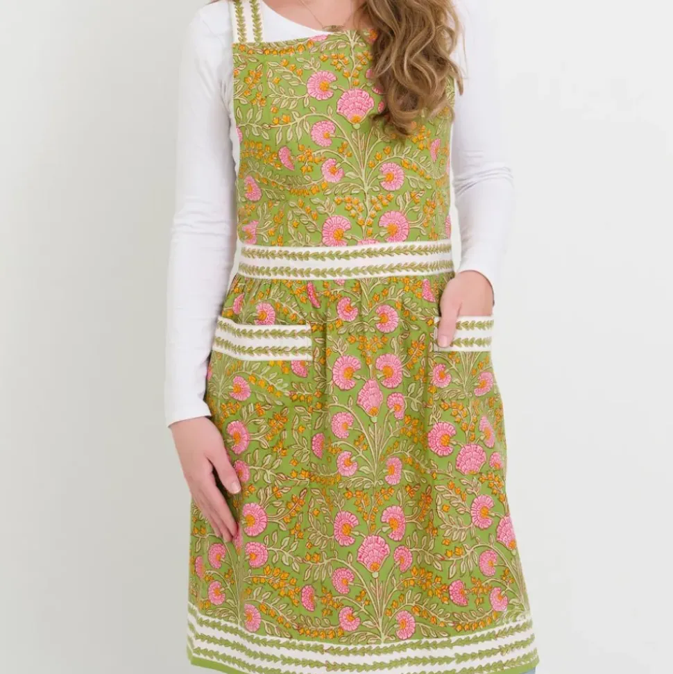 Cactus Flower Fern & Flamingo Apron