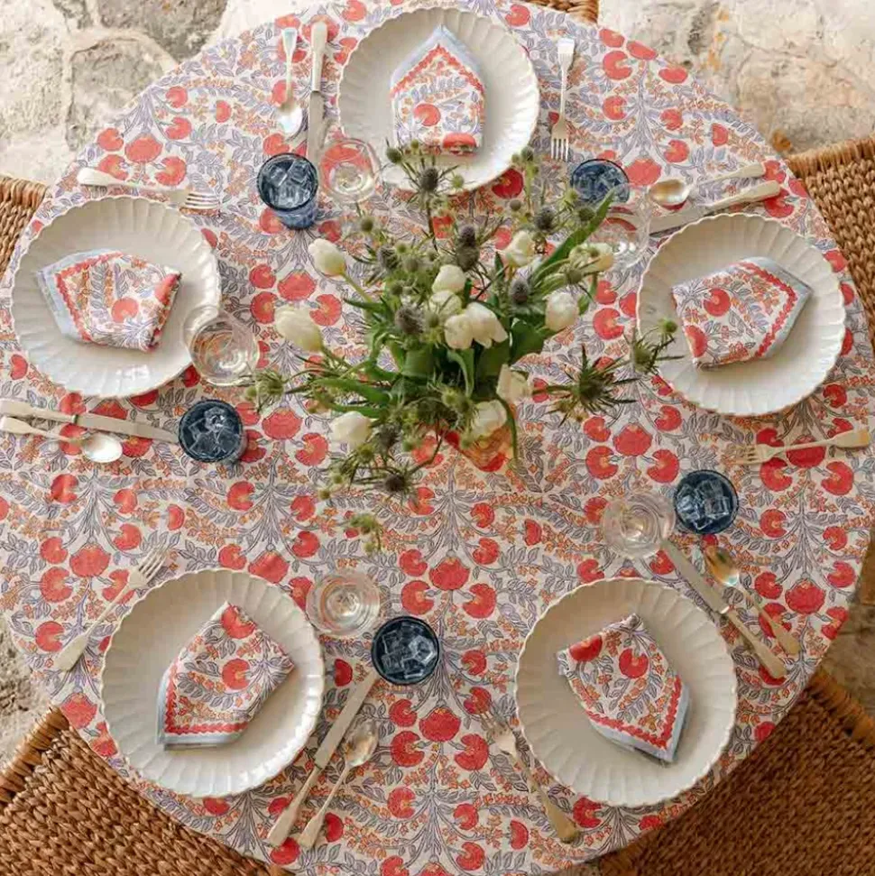 Cactus Flower Ivory Napkin | Set of 4