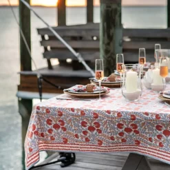 Cactus Flower Ivory Tablecloth