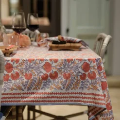 Cactus Flower Ivory Tablecloth