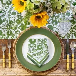 Cactus Flower Lettuce Green Napkin | Set of 4
