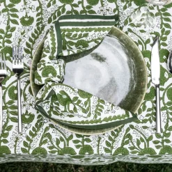 Cactus Flower Lettuce Green Napkin | Set of 4