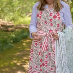 Cactus Flower Scarlet & Rose Apron