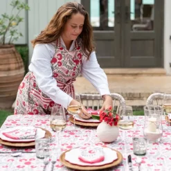 Cactus Flower Scarlet & Rose Apron