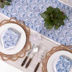 Caroline Blue Table Runner