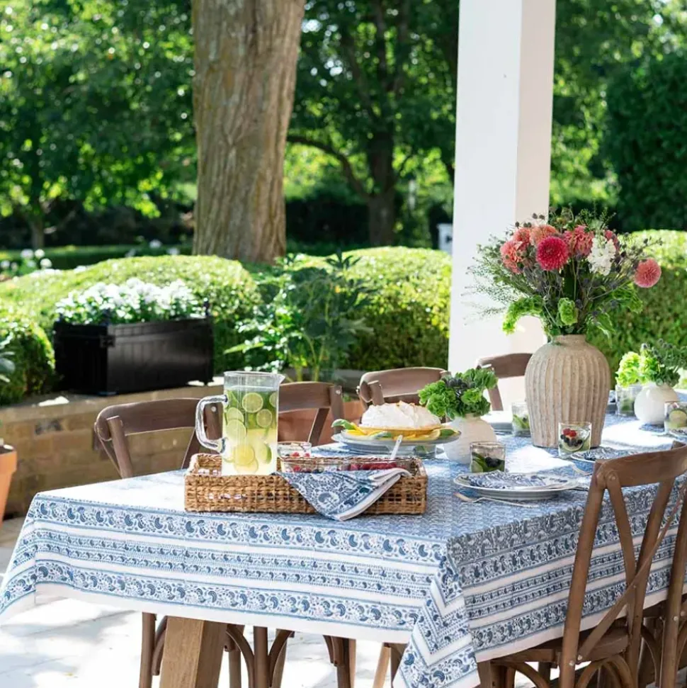 Caroline Blue Tablecloth