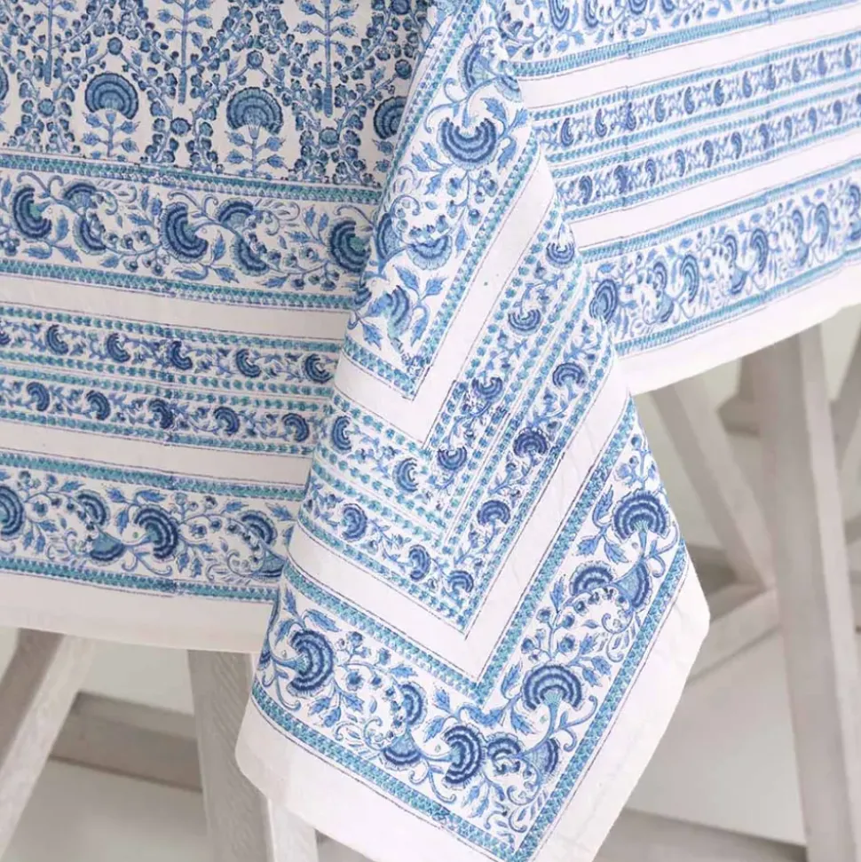 Caroline Blue Tablecloth