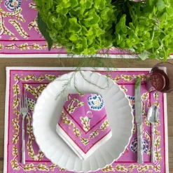 Climbing Dahlia Lilac Placemat | Set of 4