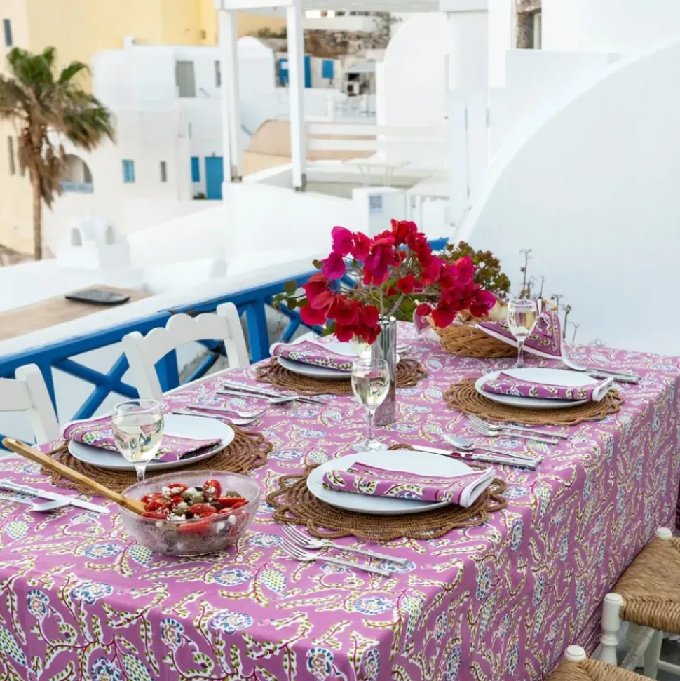 Climbing Dahlia Lilac Tablecloth