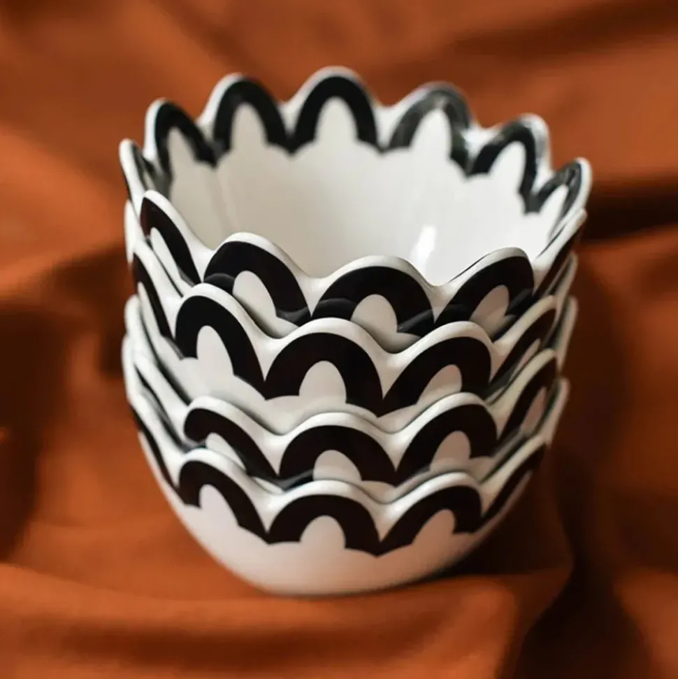 Coton Colors Arabesque Scalloped Bowl