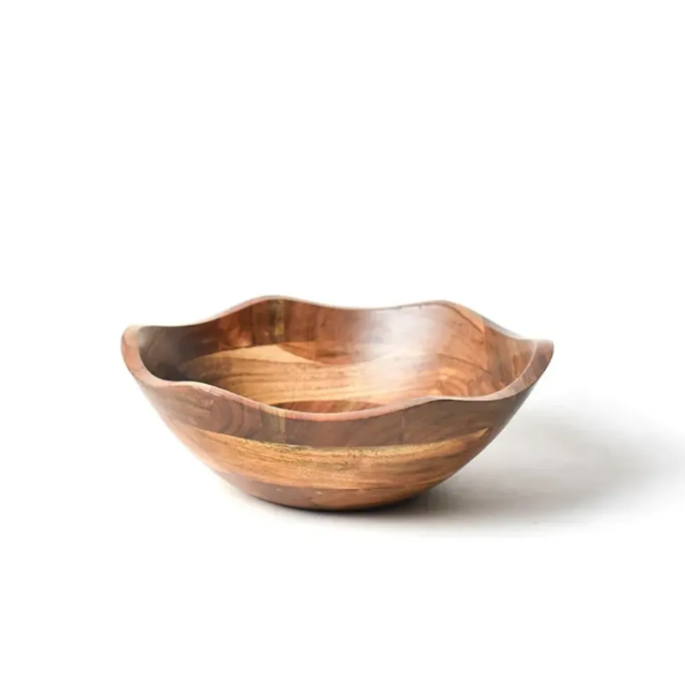 Coton Colors Fundamental Wood Ruffle Bowl