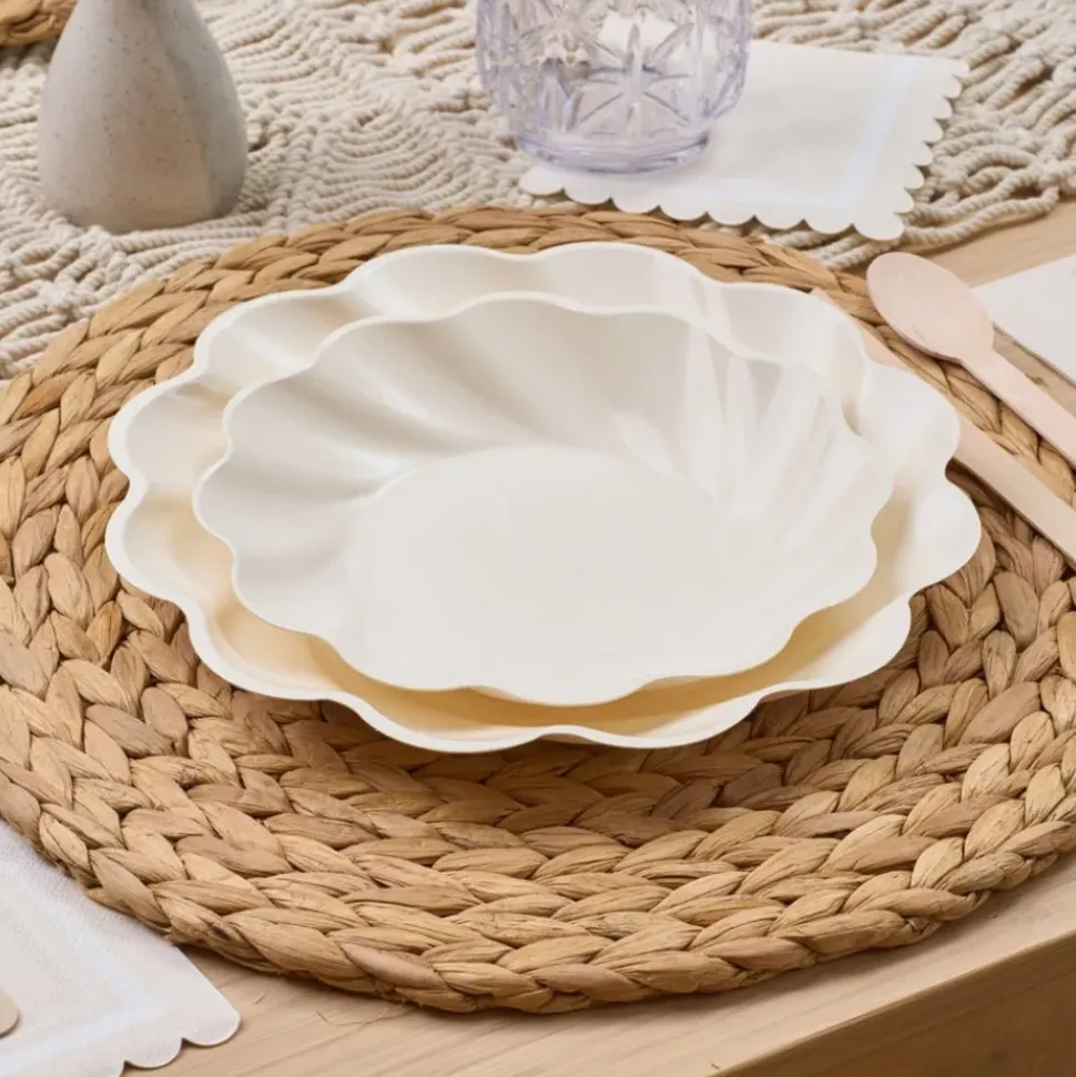 Cream Simply Eco Plates | Set of 8