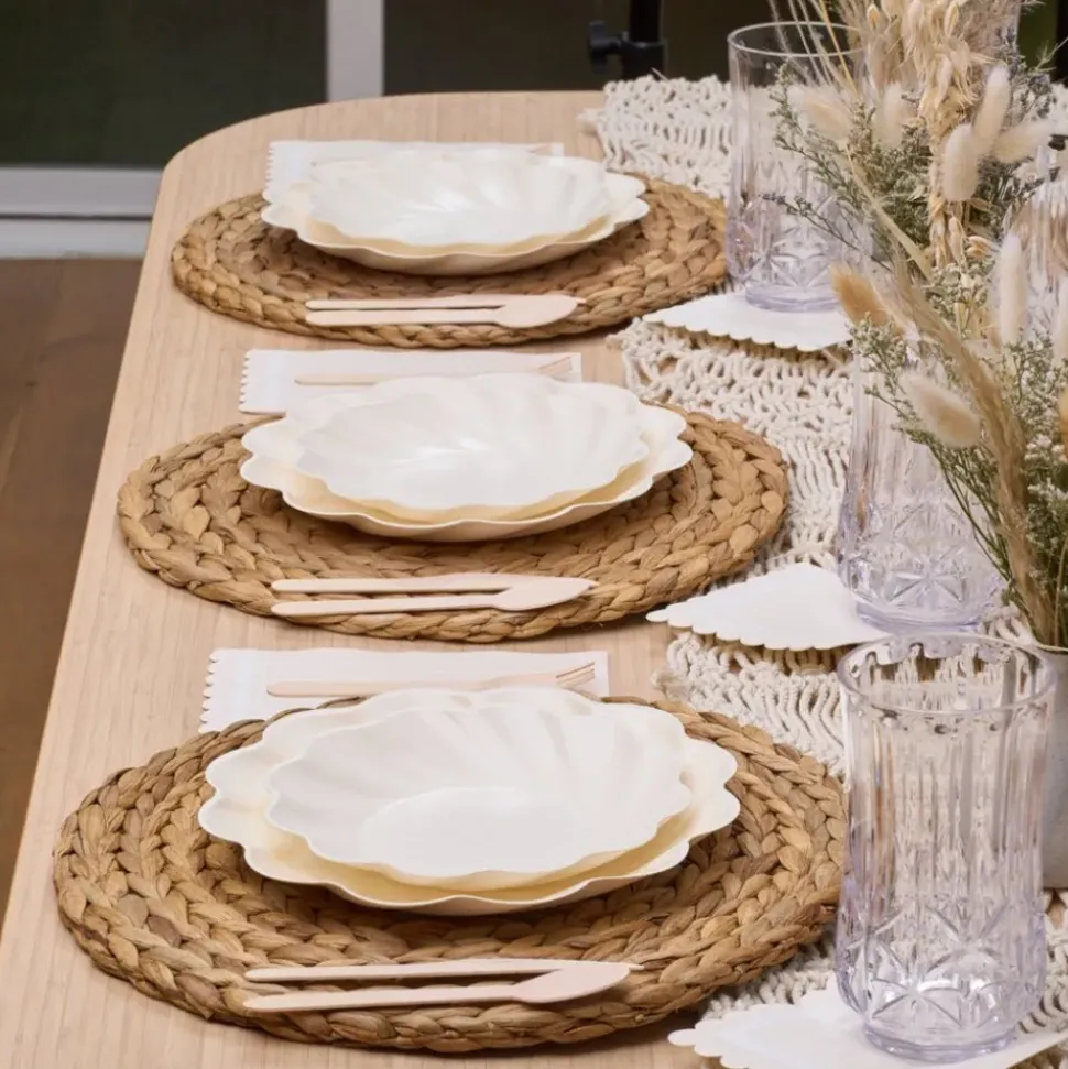 Cream Simply Eco Plates | Set of 8