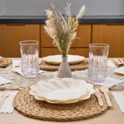Cream Simply Eco Plates | Set of 8