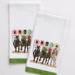 Equestrian Tea Towels | Away They Go | Set of 2