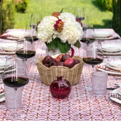 Fleur de Lis Rose Tablecloth