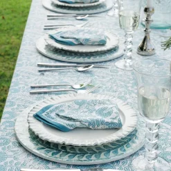 Floral Trellis Aqua Napkin | Set of 4