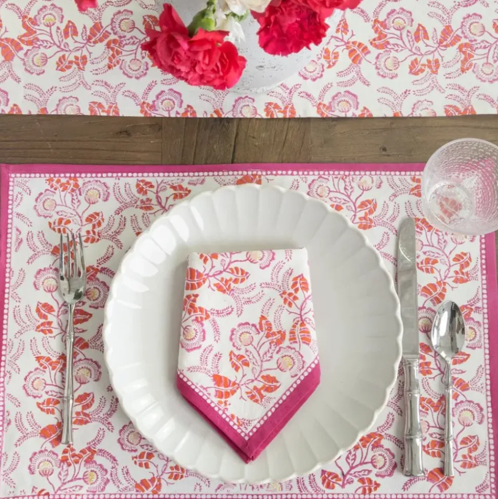 Gardenia Vine Berry Placemat | Set of 4