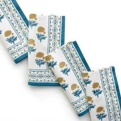 Gaya Teal & Marigold Napkin | Set of 4