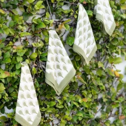 Geo Feather Moss Napkin | Set of 4