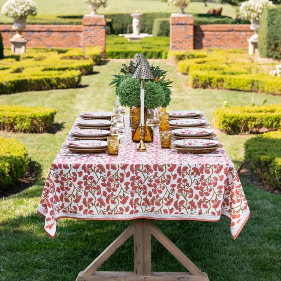 Ginkgo Coral Tablecloth