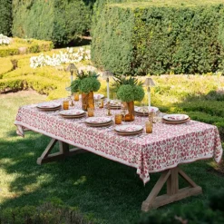 Ginkgo Coral Tablecloth