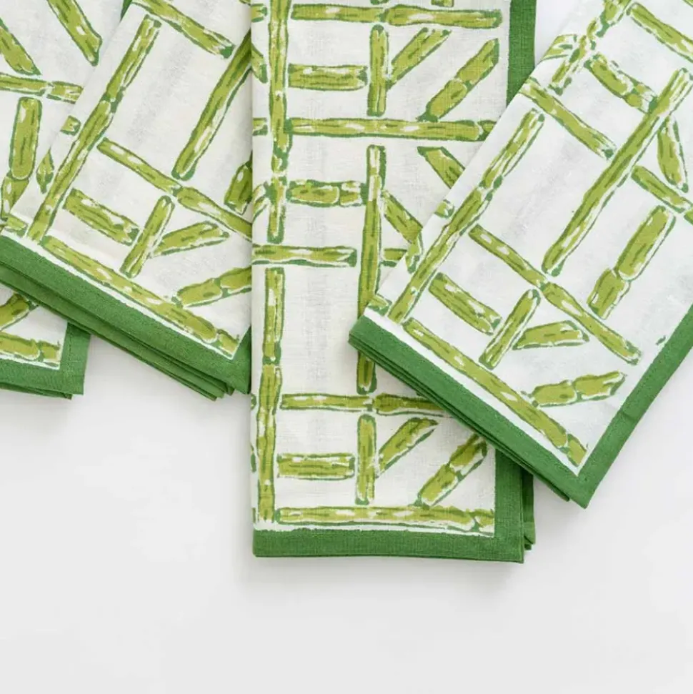 Green Bamboo Napkin | Set of 4
