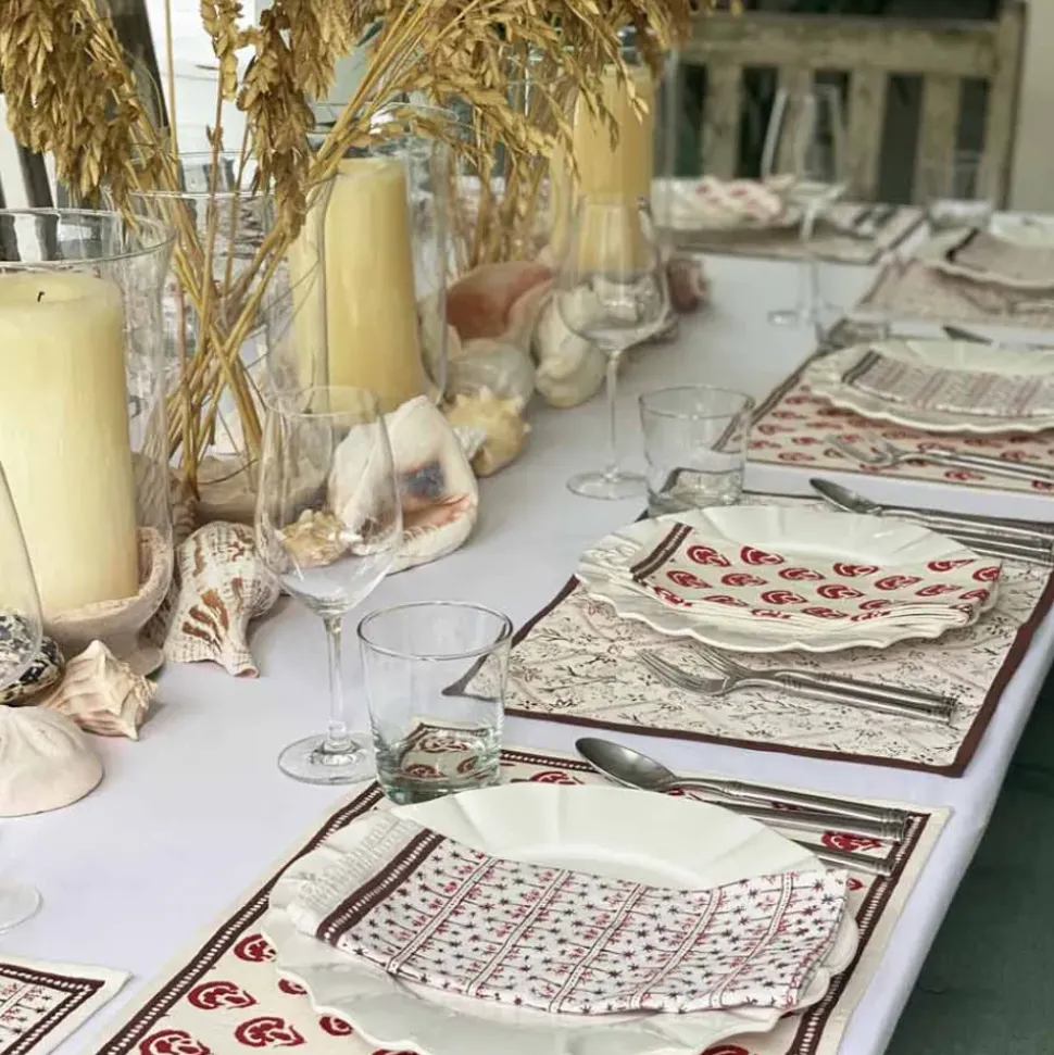 India Hicks Carnations Napkins