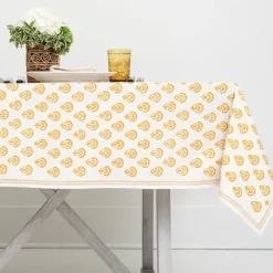 India Hicks Home Carnation Golden Tablecloth