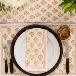 India Hicks Home Carnation Golden Placemat | Set of 4