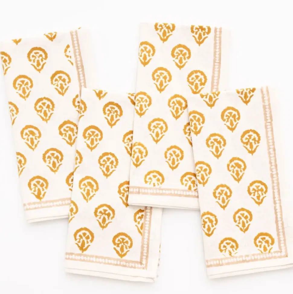 India Hicks Home Carnation Golden Napkin | Set of 4
