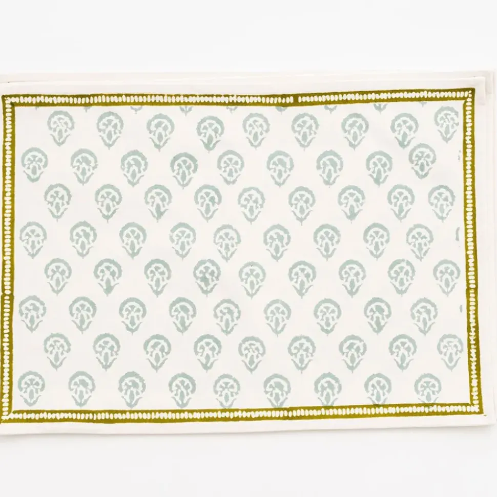 India Hicks Home Carnation Seafoam Placemat | Set of 4