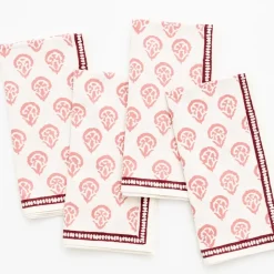 India Hicks Home Carnation Blush Napkin | Set of 4