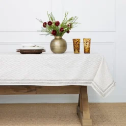 India Hicks Home Chevron Tablecloth
