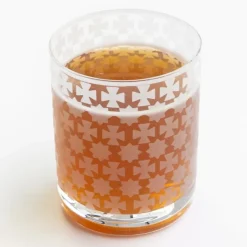 India Hicks Home Frosted Cuban Cross Bourbon Glass | Set of 4