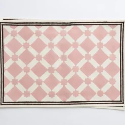 India Hicks Home Latticework Blush Placemat | Set of 4