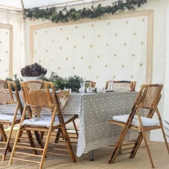India Hicks Home Medals & Mustaches Tablecloth