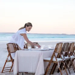 India Hicks Home Mini Sea Biscuit Blush Tablecloth