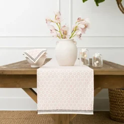 India Hicks Home Mini Sea Biscuit Blush Table Runner
