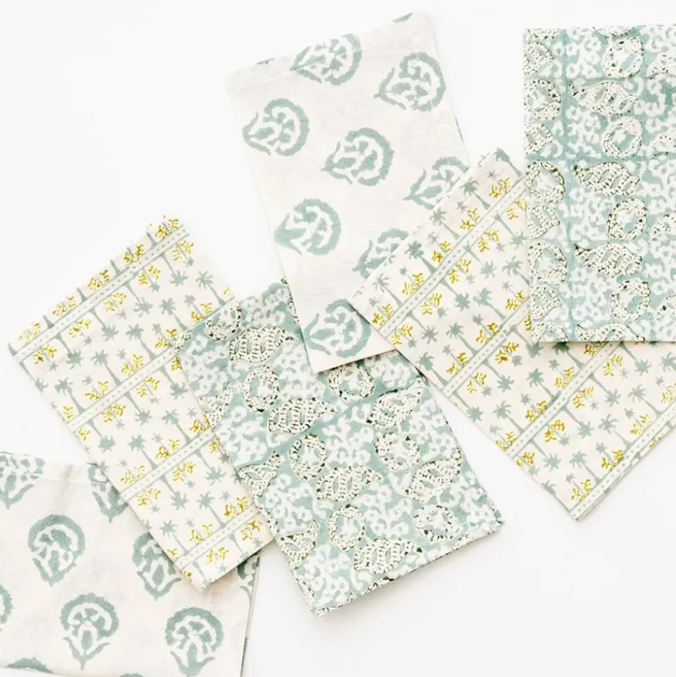 India Hicks Home Multi Seafoam Cocktail Napkins