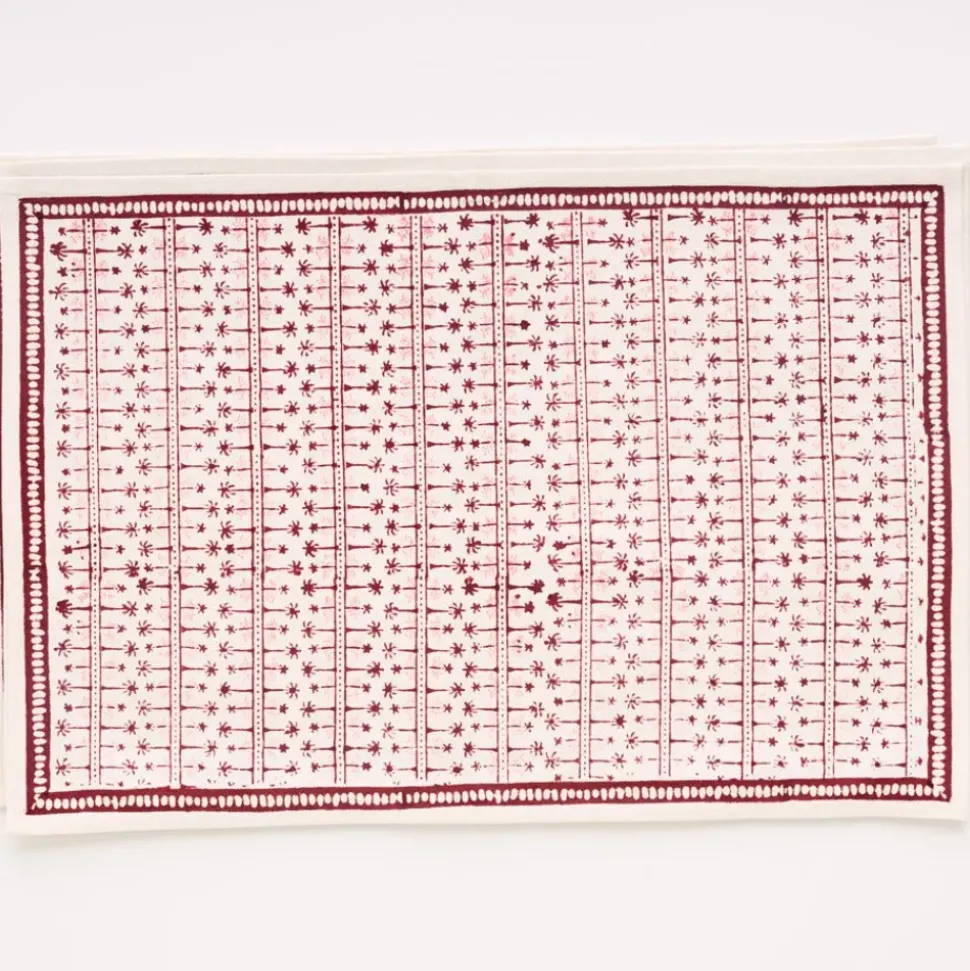 India Hicks Home Palm Avenue Blush Placemat | Set of 4