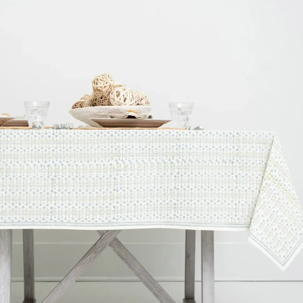 India Hicks Home Palm Avenue Seafoam Tablecloth